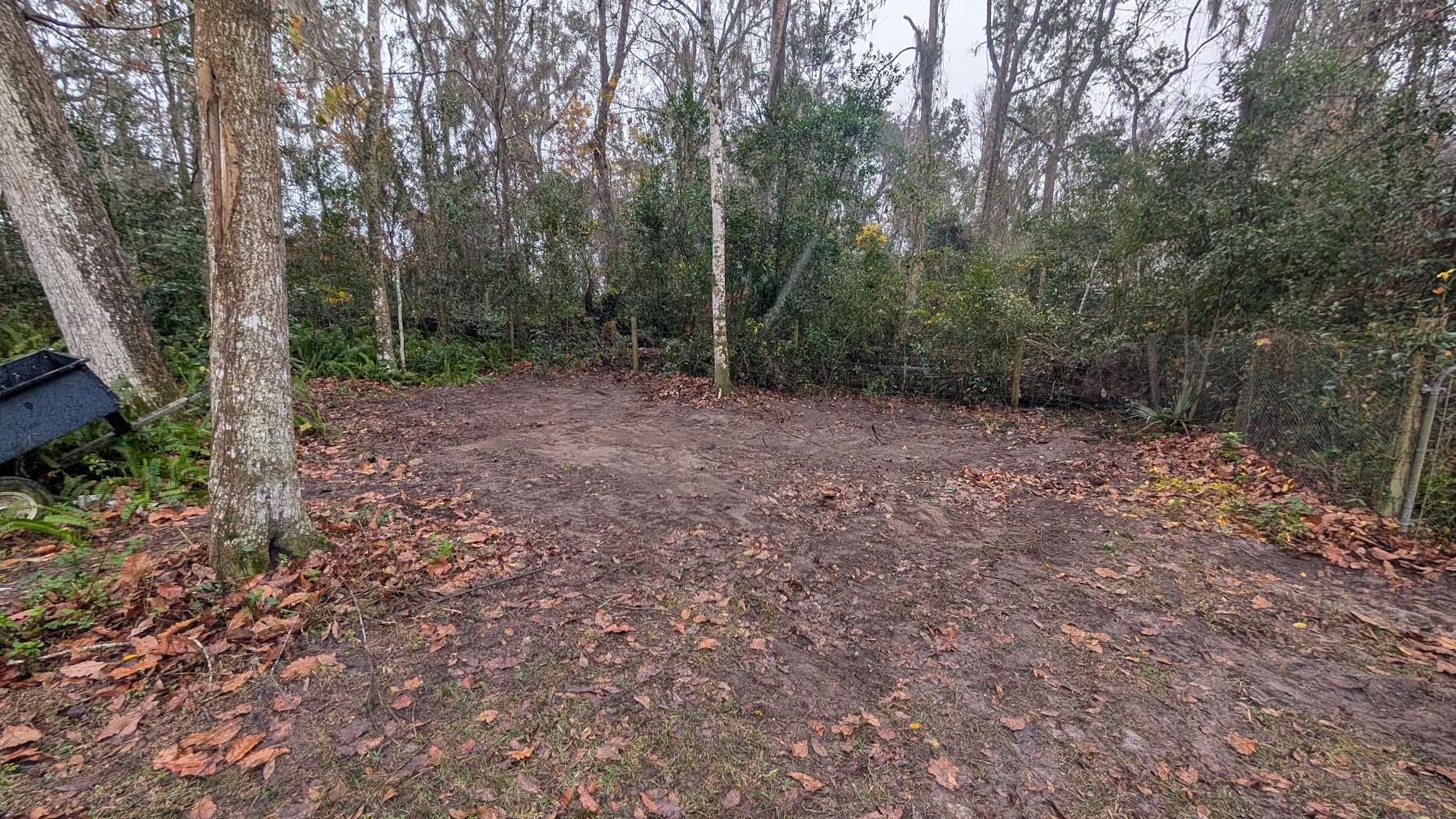 Land after clearing wide view